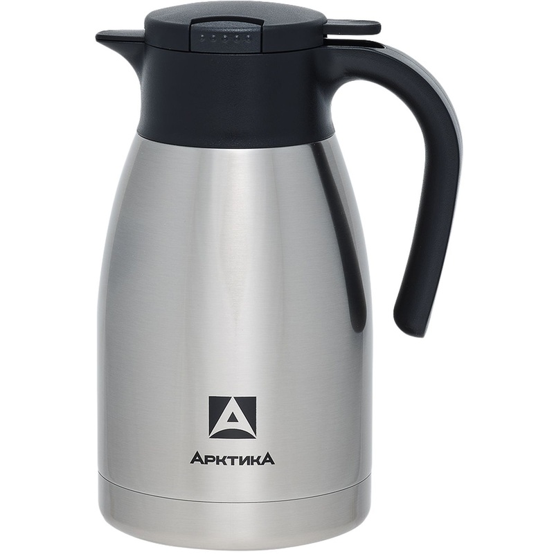 Изображение товара Термос Арктика 1.5 л серебристый вакуумная изоляция для горячих и холодных напитков