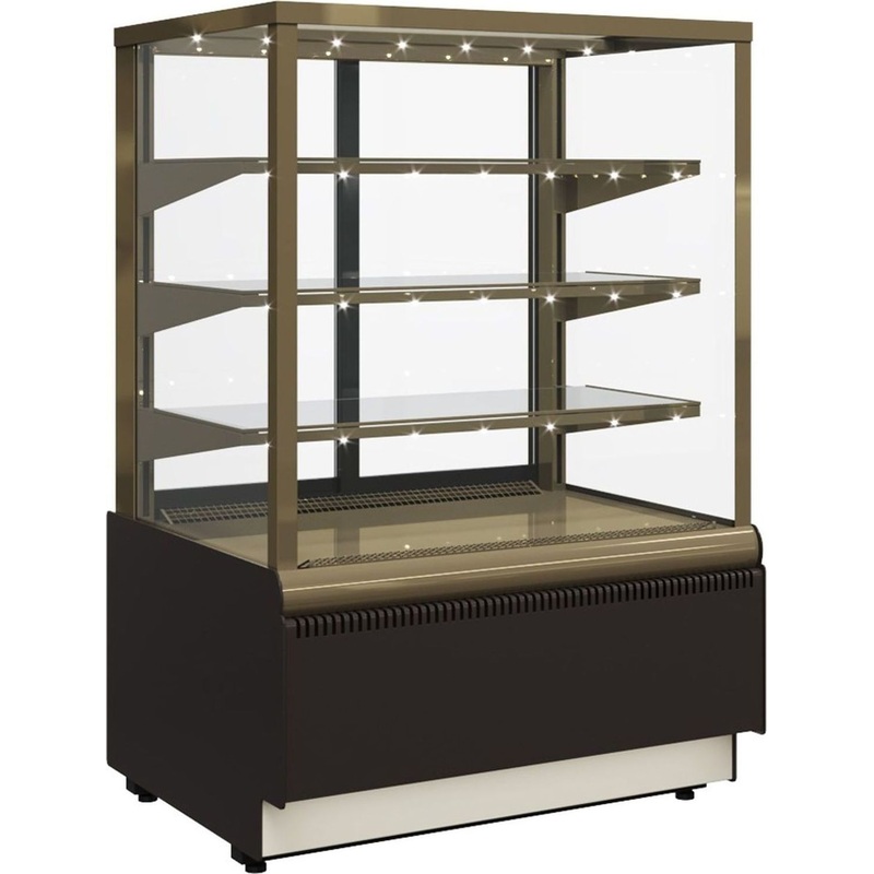 Изображение товара Кондитерская витрина Carboma ВХСв-1,3д Cube Люкс для демонстрации и хранения тортов