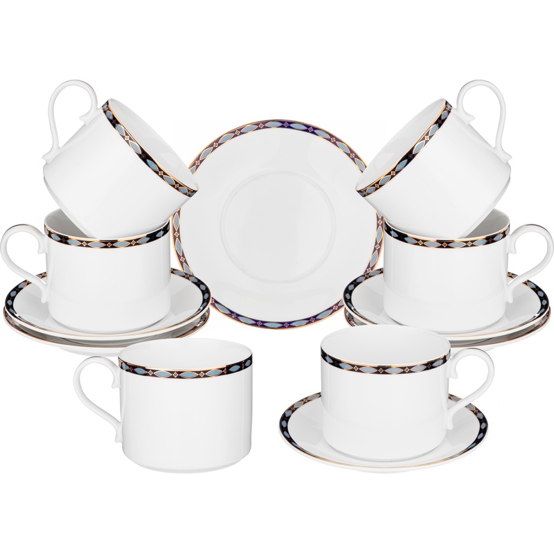 Изображение товара Набор чайный Lefard Glamour 590-464 на 6 персон фарфор (12 предметов)