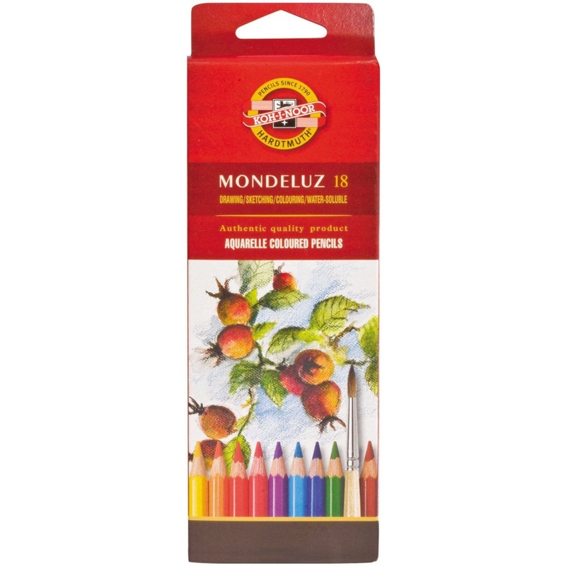 Изображение товара Карандаши акварельные Koh-i-Noor Mondeluz 18 цветов в наборе