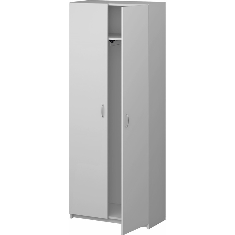 Изображение товара Шкаф для одежды СП-Бюджет 2555 (белый шагрень, 716х349х1810 мм)