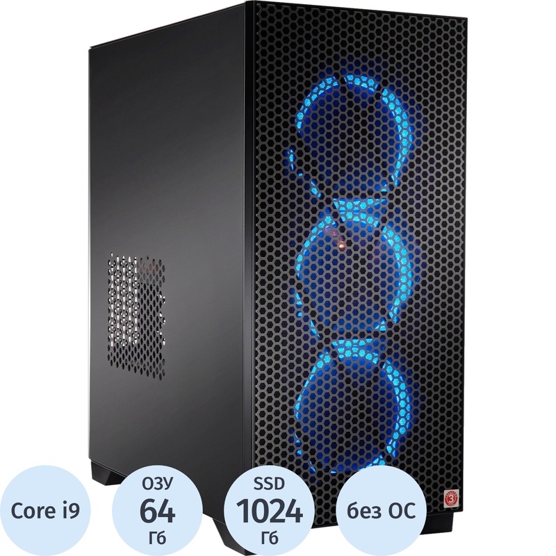 Изображение товара Системный блок игровой iRU Strato 710Z7GP TWR Core i9 14900KF/DDR5 64 ГБ/SSD 1024 ГБ/без ОС (2134693)