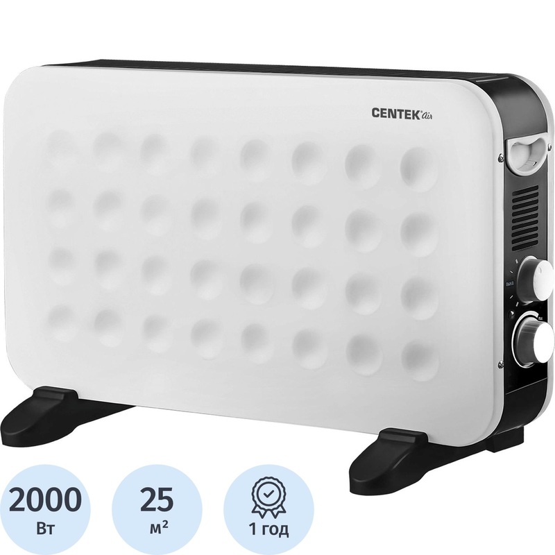 Изображение товара Уценка. Конвектор Centek CT-6125 белый (2000 Вт, с терморегулятором, 50887). уц_тех