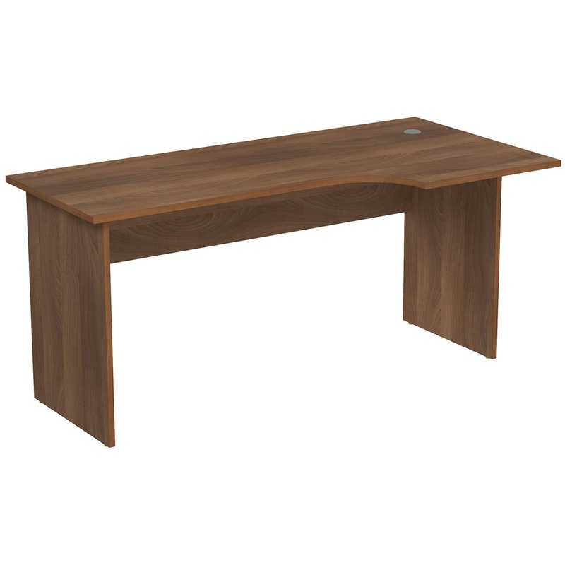 Изображение товара Криволинейный письменный стол Шамони 2С.046 правый 1600x800 мм тёмный