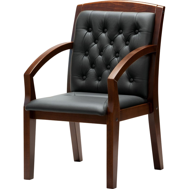 Изображение товара Конференц-кресло Multi-Office Zurich D чёрное натуральная кожа