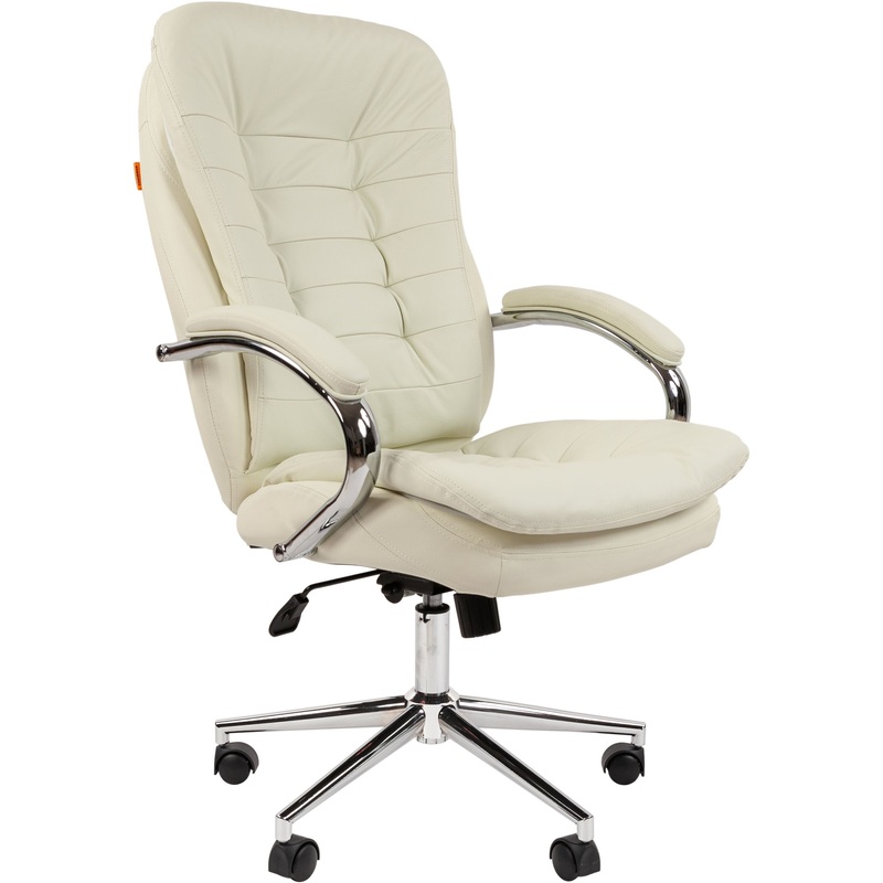 Изображение товара Кресло для руководителя Chairman 795 из натуральной кожи с хромированными элементами