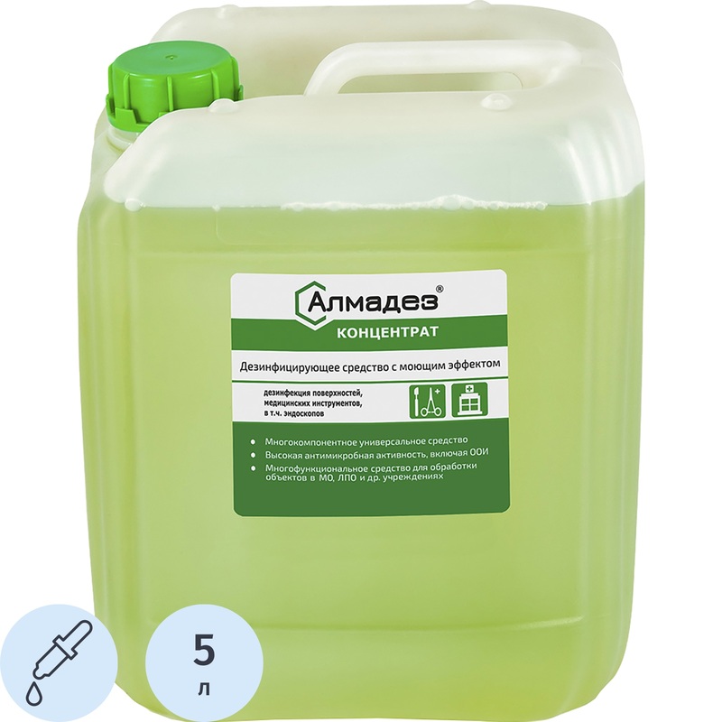 Изображение товара Дезинфицирующее средство Алмадез 5 л концентрат для широкого спектра дезинфекции