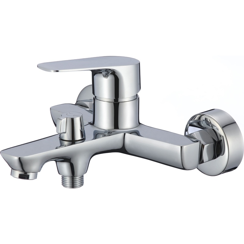 Изображение товара Смеситель для ванны Tieso хром однозахватный стильный надежный