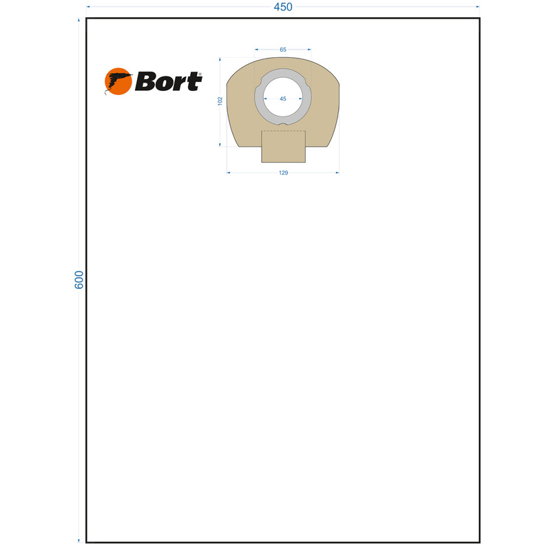 Изображение товара Мешки пылесборные Bort BB-011U 5 шт из синтетической ткани