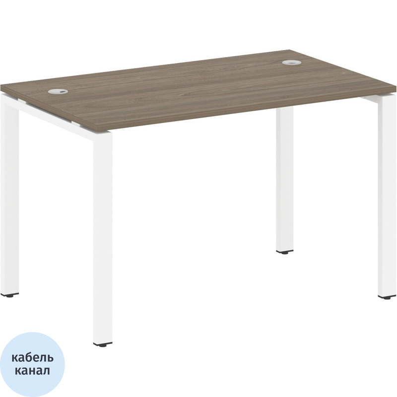 Изображение товара Стол прямой Metal System Style БП.СП-2 1200х720х750 мм белый вязаный благородный