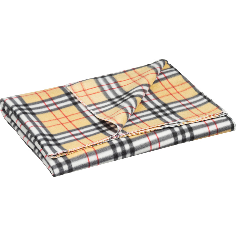 Изображение товара Плед Luscan флис 130x170 см бежевый теплый и мягкий для дома