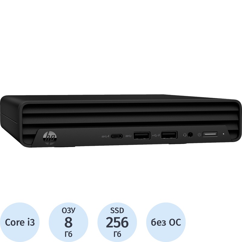 Изображение товара Мини ПК HP Pro 260 G9 Mini Core i3 1315U/DDR4 8 ГБ/SSD 256 ГБ/без ОС (998J9ET)