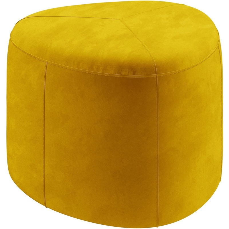 Изображение товара Пуф Софти СФ-57 желтый (велюр, 530x530x415 мм)