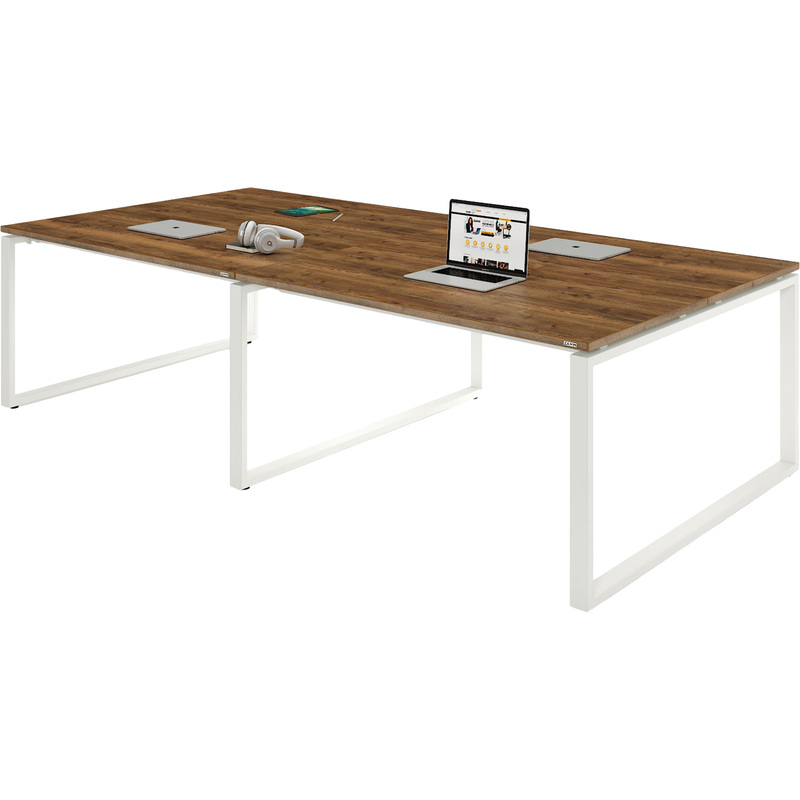 Изображение товара Элемент бенч-системы Zamm Зета 11605 (дуб галифакс олово/белый, 2400х1200х745 мм)