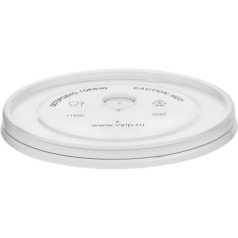 Изображение товара Крышка для стакана плоская d-90мм прозрачная 1000 шт/уп