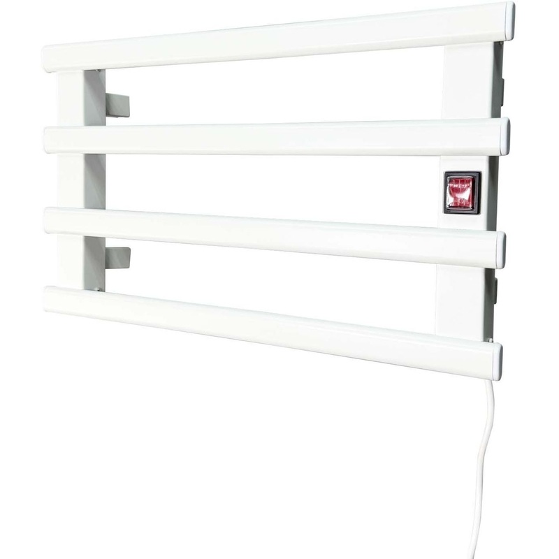 Изображение товара Электрический полотенцесушитель 500х300 мм с 4 перекладинами ЭПС Н4М белый