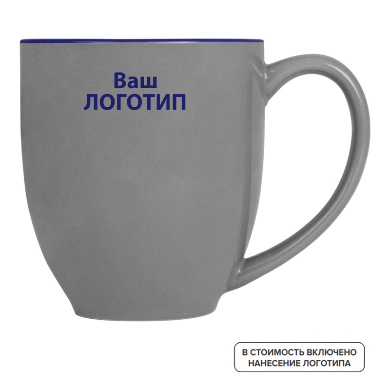 Изображение товара Керамическая кружка Gracy 450 мл с индивидуальной печатью для корпоративных подарков