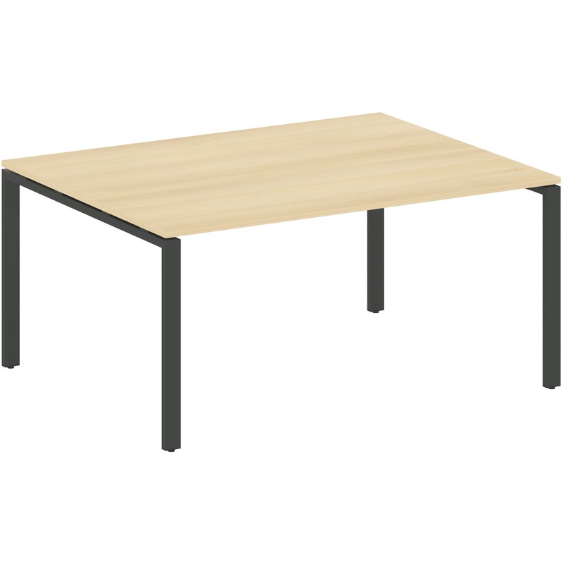 Изображение товара Стол для переговоров Metal System Style БП.ПРГ-1.4 (акация лорка/антрацит, 1600x1235x750 мм)