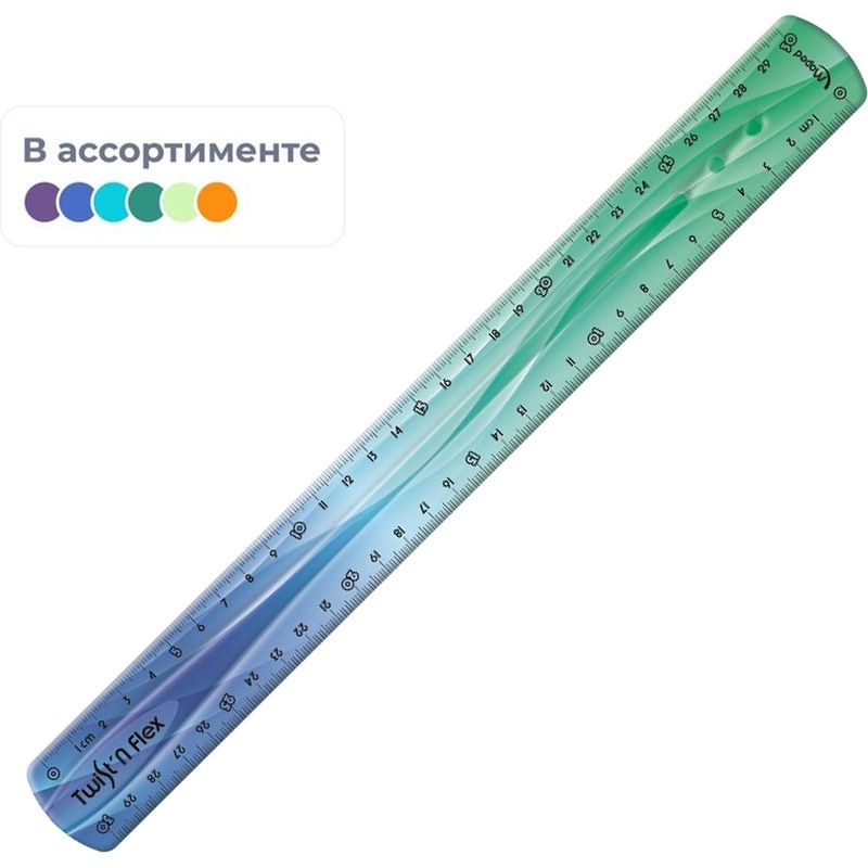 Изображение товара Линейка Maped 30 см прозрачная гибкая 30 см школа офис