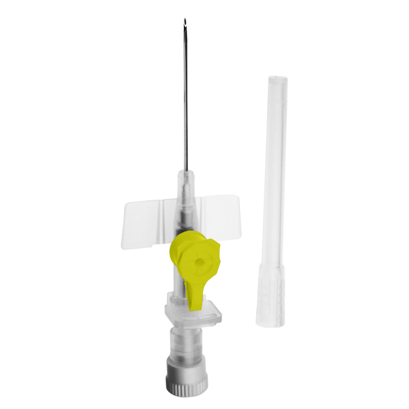 Изображение товара Периферический внутривенный катетер SFM 24G с дополнительным портом 100 штук