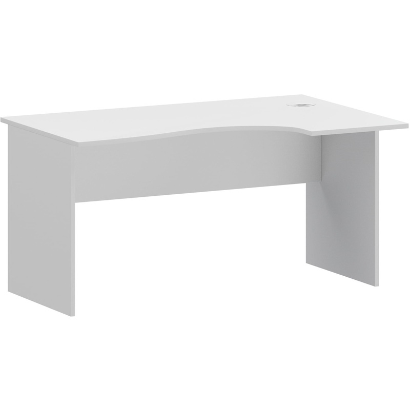 Изображение товара Эргономичный правый рабочий стол Арго А-200 белый 1400х900 мм