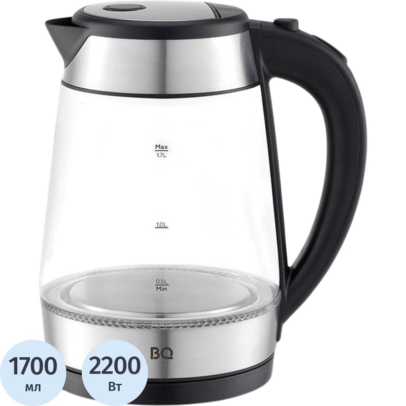 Изображение товара Чайник электрический BQ KT1738G серебристый (86196748)