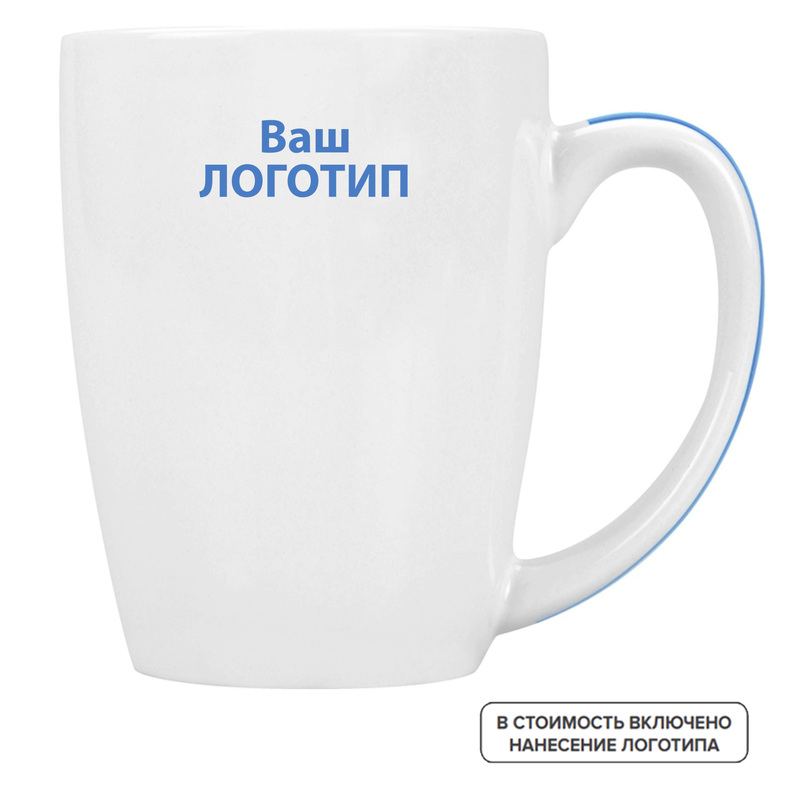 Изображение товара Кружка Good Day керамическая 320 мл с индивидуальной одноцветной печатью (823962, 108 штук в упаковке)