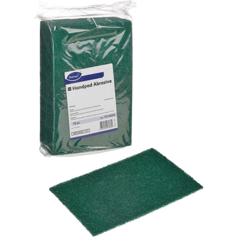 Изображение товара ПАД ручной Taski Handpad Abrasive абразивный средней жёсткости 22.5x15 см зелёный (10 штук в упаковке)