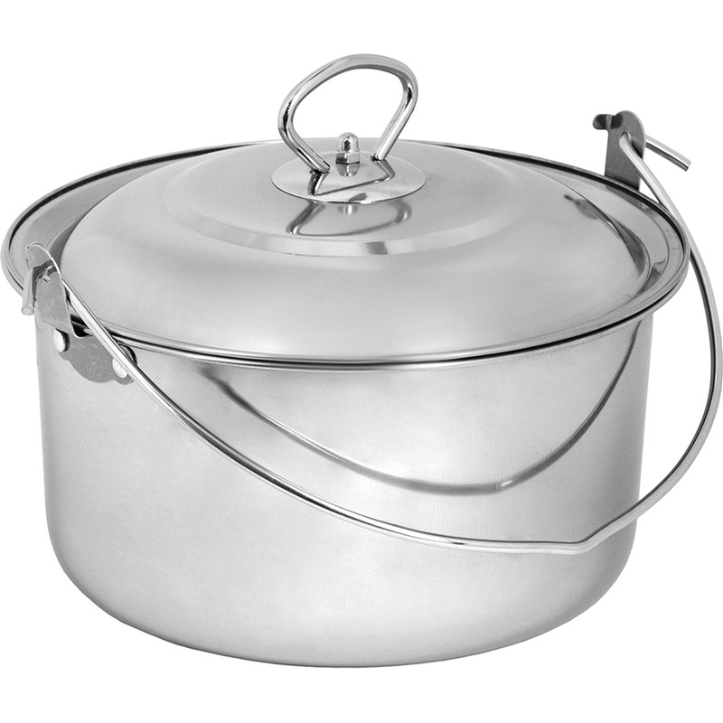 Изображение товара Котелок с крышкой Boyscout 3 литра из нержавеющей стали для походов