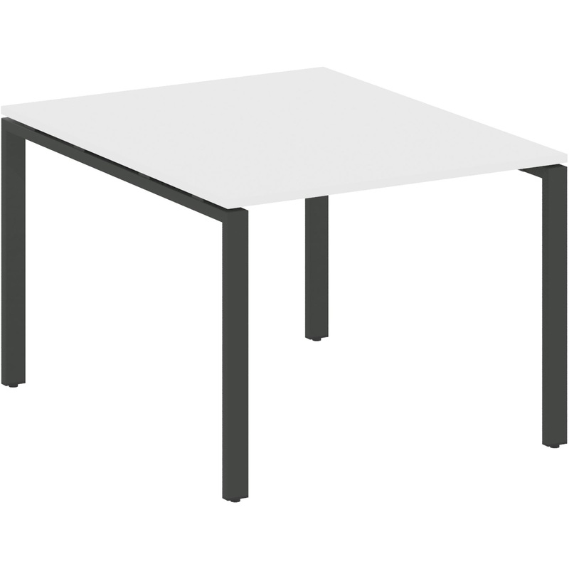 Изображение товара Стол для переговоров Metal System Style БП.ПРГ-1.1 белый антрацит 1000x1235 мм