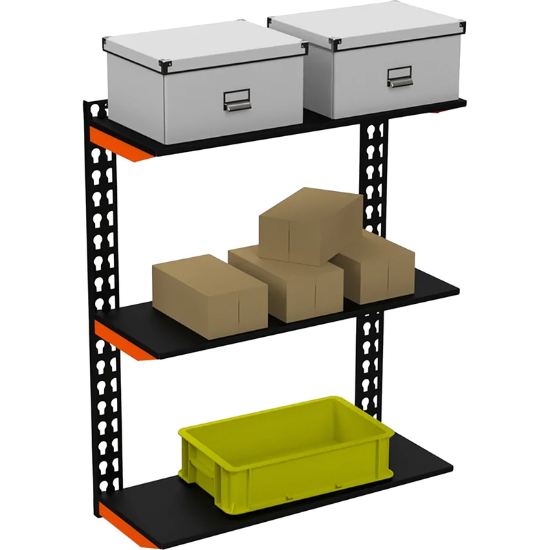 Изображение товара Система хранения Fly (оранжевый/чёрный 3 полки 1000х400х800 мм)