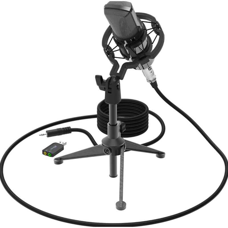 Изображение товара Микрофон студийный Ritmix RDM-160 конденсаторный XLR, кардиоид, 20-20000 Гц