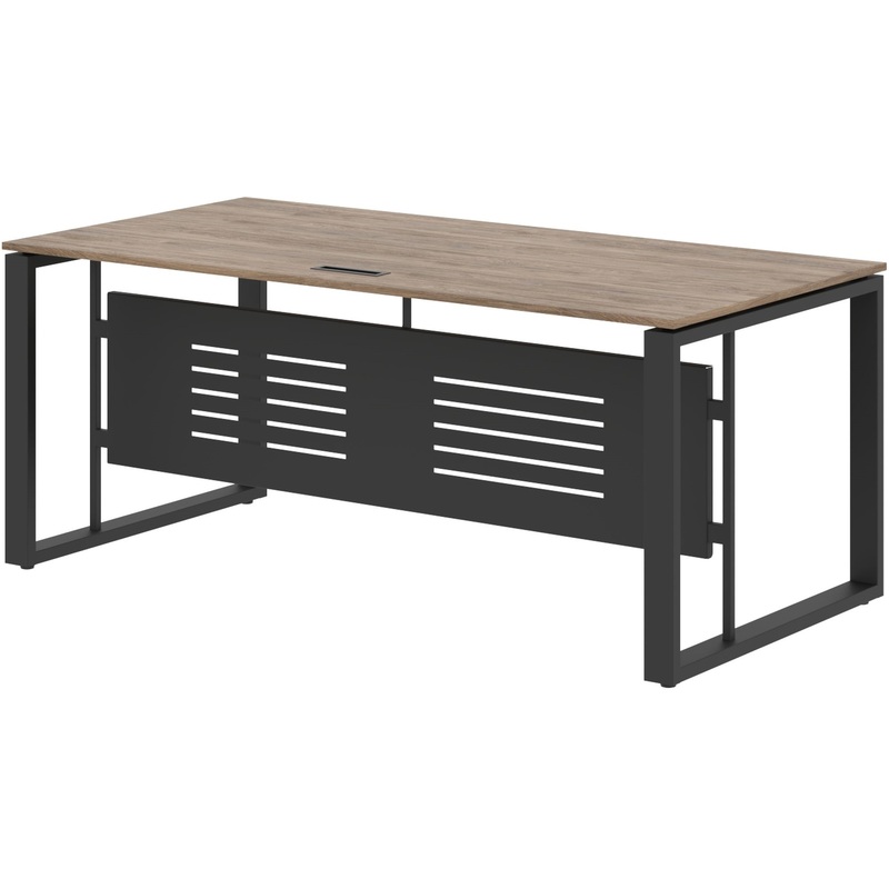 Изображение товара Стол руководителя Enio EST 189M кария пальмира/антрацит 1800х900х750 мм