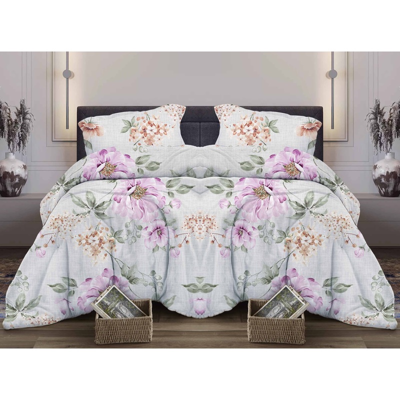 Изображение товара Постельное бельё Lovely textile Акварель евро бязь 100% хлопок гипоаллергенное