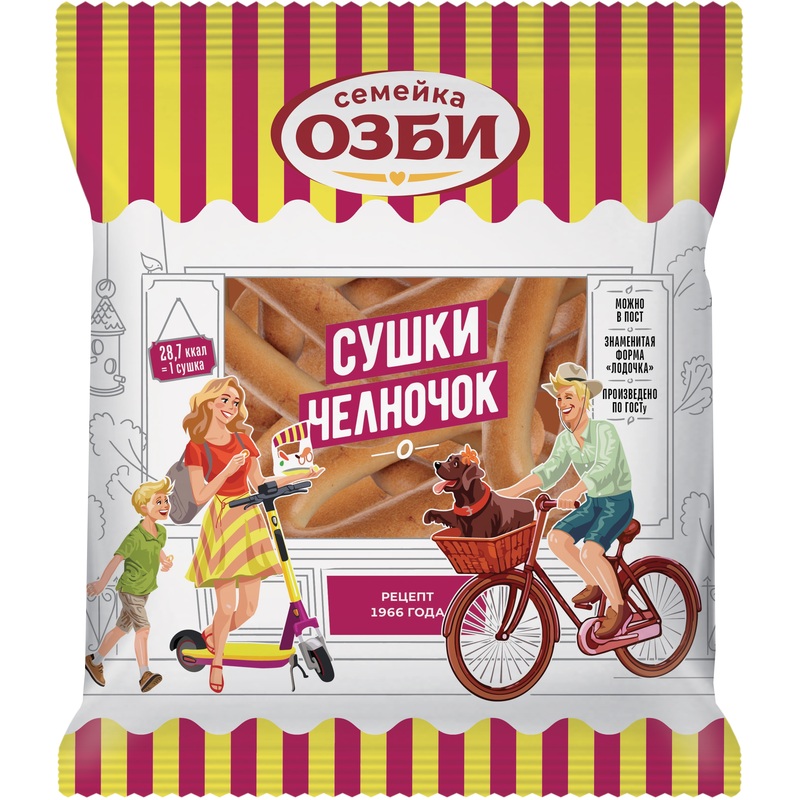 Изображение товара Сушки Семейка Озби Челночок 200 г - вкусные и полезные