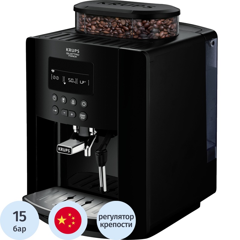 Изображение товара Кофемашина Krups EA817010 черная