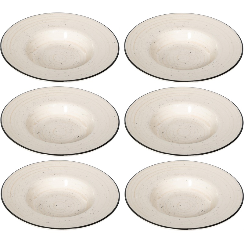 Изображение товара Набор тарелок Elrington Фьюжен Миели на 6 персон из керамики