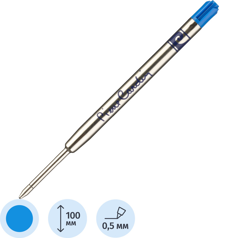 Изображение товара Стержень шариковый Pierre Cardin PC-310P-02 синий 100 мм толщина 0,5 мм