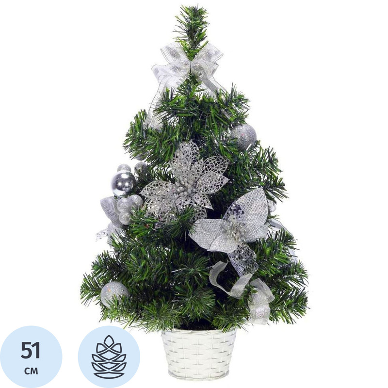 Изображение товара Искусственная настольная ёлка Remeco Collection 51 см с украшениями