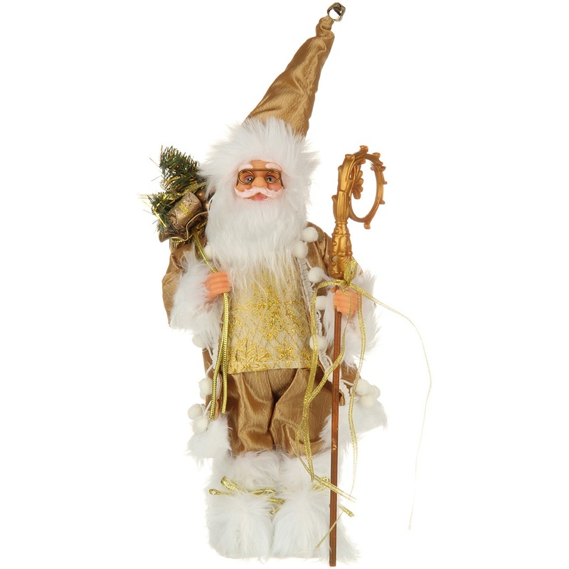 Изображение товара Новогодняя фигурка Дед Мороз 30 см, оригинальный дизайн, праздничный декор