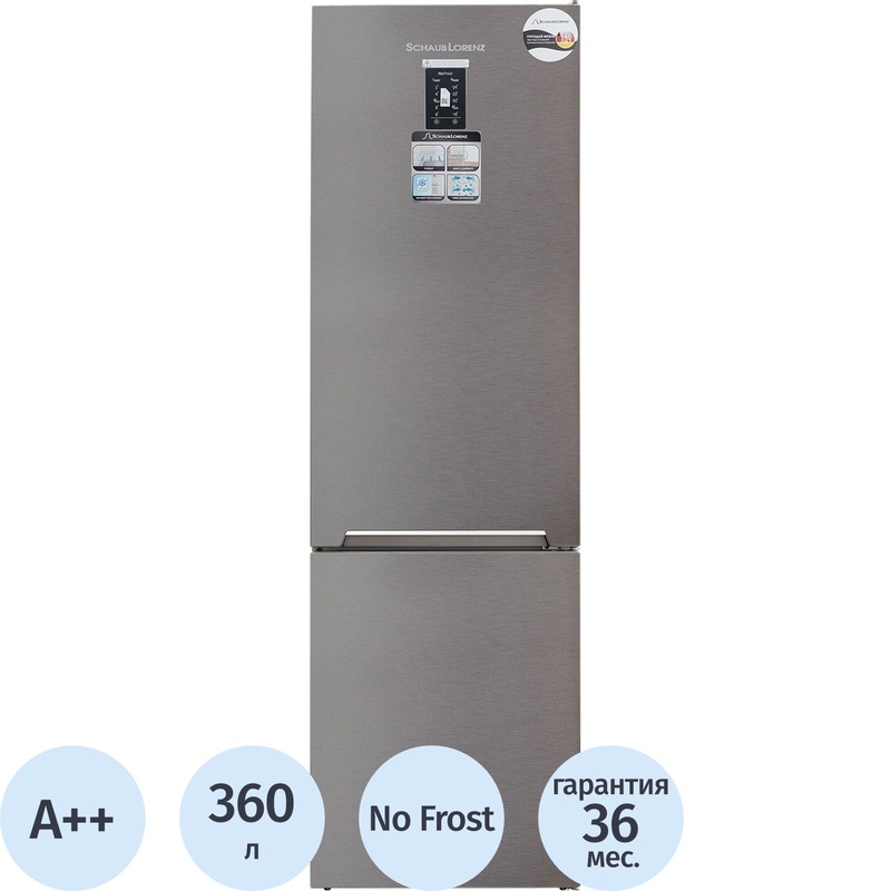 Изображение товара Холодильник двухкамерный Schaub Lorenz SLU S379G4E серый