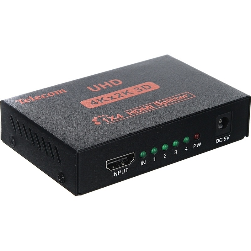 Изображение товара Разветвитель Telecom HDMI TTS7005 поддержка 4K HDMI 1.4
