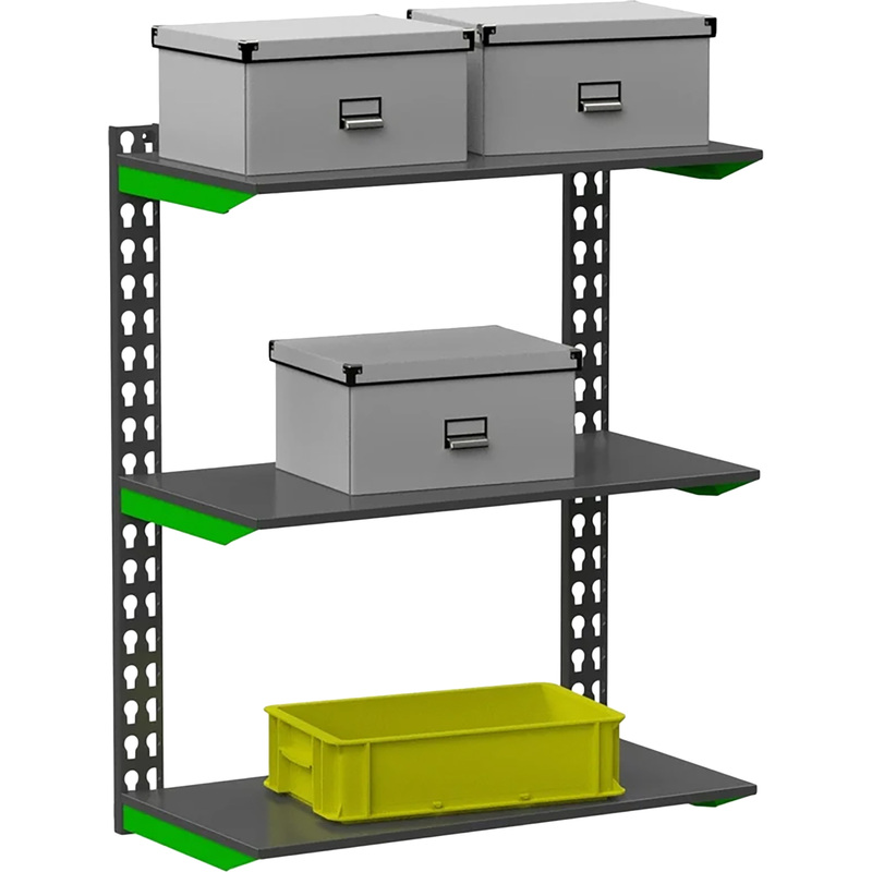 Изображение товара Стеллаж металлический для хранения документов и вещей 3 полки 1000x400x1000 мм Fly