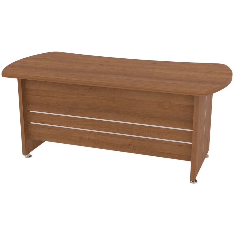 Изображение товара Эргономичный офисный стол руководителя Комус Мебель Сатурн-Д орех гварнери 2000x1000 мм