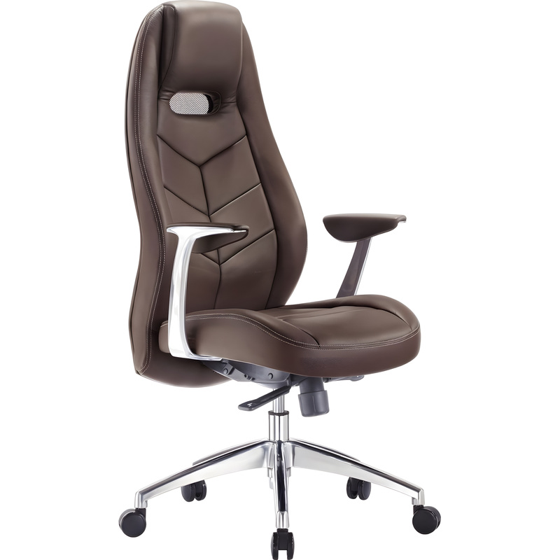 Изображение товара Кресло для руководителя Бюрократ Zen коричневое из натуральной кожи