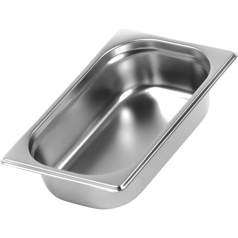 Изображение товара Гастроёмкость GN 1/4 из нержавеющей стали 26.5x16.4x6.5 см 1.8 л профессиональная