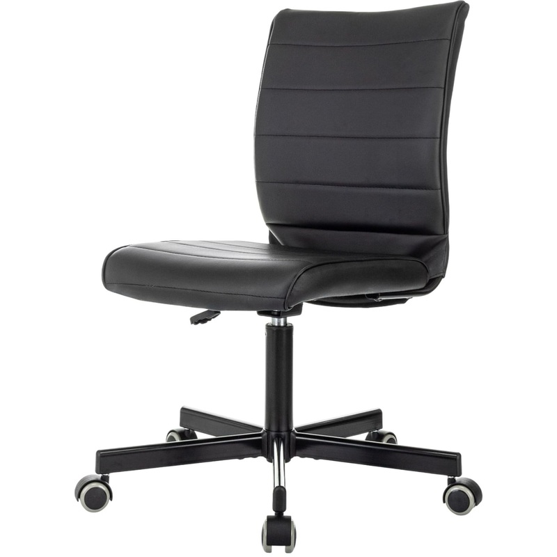 Изображение товара Офисное кресло Easy Chair 303 черное из экокожи с регулировкой высоты