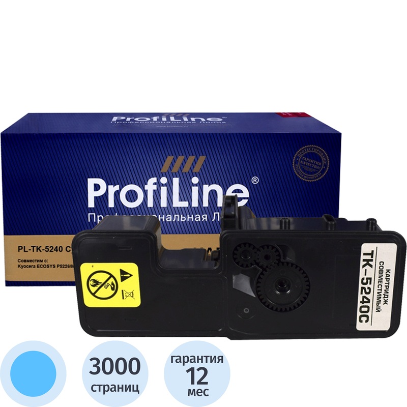 Изображение товара Картридж лазерный ProfiLine TK-5240C 1T02R7CNL0 для Kyocera голубой