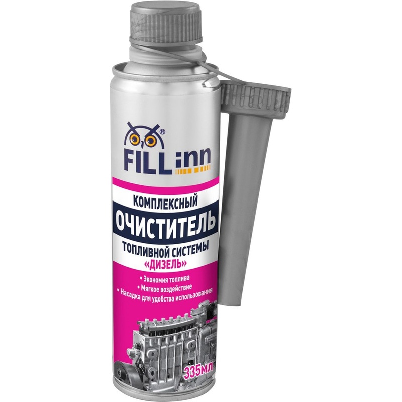 Изображение товара Очиститель топливной системы Fill INN жидкость 335 мл для дизельных двигателей