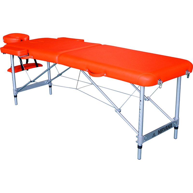 Изображение товара Массажный стол DFC Nirvana Elegant оранжевый складной регулируемый 2 секции